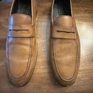To Boot New York Men's Size 11.5 Portofino Brown Leather Penny Loafers ITALY